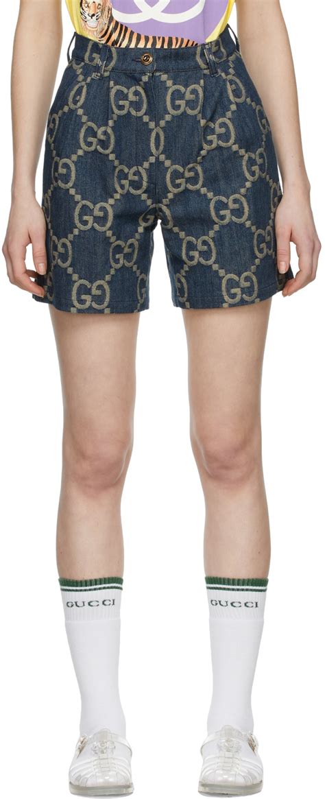 women gucci shorts|gunna denim gucci shorts.